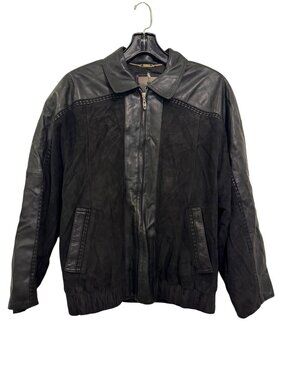 Torras Black Leather & Suede Jacket Made In Spain